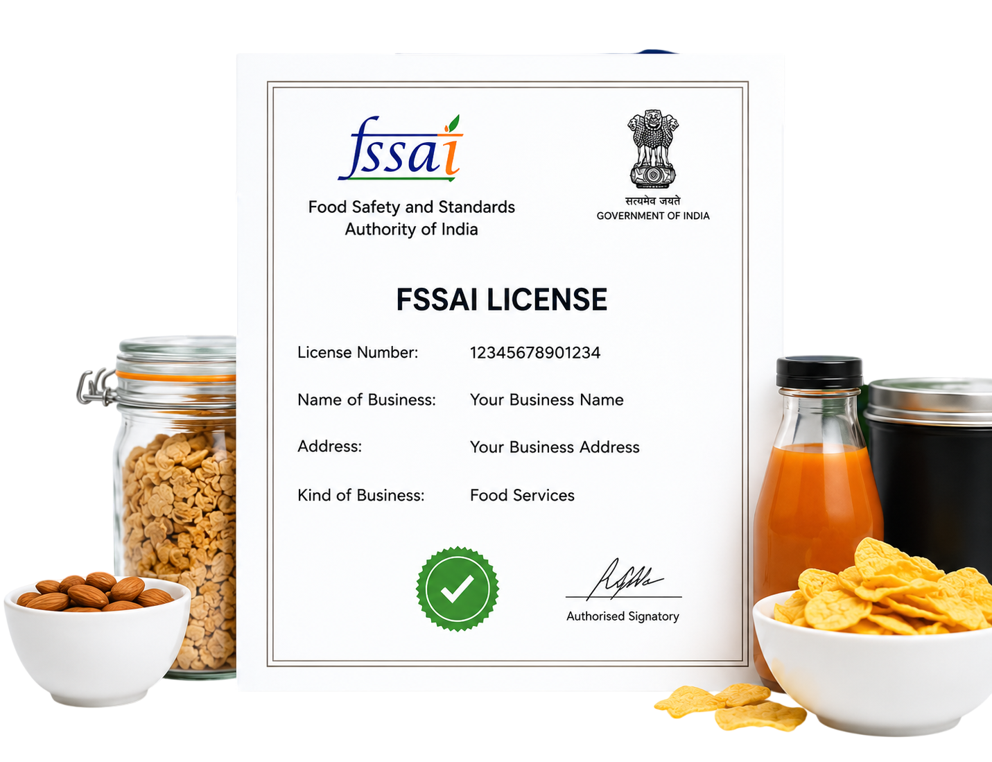 FSSAI registration and food license support